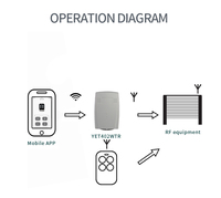 YET402WTR 9~24V Tuya Wifi Smart Remote Control Switch 433MHz Open Code Garage Gate 2CH Relay Receiver