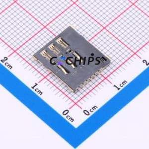 XDSM-0240-2183B SIM Card Connector SMD Connector Self-Return Type Nano SIM Card 1.35mm - Product Image 2