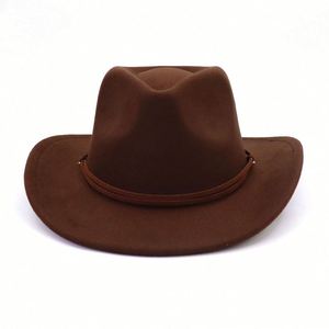 Sombrero de Vaquero Unisex Nuevo 2024 con Cordón de Gamuza, Sombreros de Vaquero de Alta Calidad al por Mayor - Product Image 5