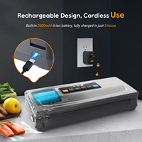 Machine de mise sous vide sans fil INKBIRD INK-VS06 avec kit de démarrage, -80kPa pour la mise sous vide des aliments, coupe-papier intégré