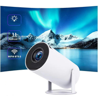 Projecteur portable JUNUO HY300 Pro LCD LED Full HD 720P 4K Android 11 WiFi, haute luminosité 160 lumens, rotation 180°, mini projecteur domestique