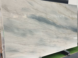 Losas de Cuarzo <span class=keywords><strong>Azul</strong></span> Océano Natural de Brasil, Cuarzo <span class=keywords><strong>Azul</strong></span> Fantasía Macaubas Infinity para Encimeras de Cocina - Product Image 3