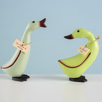 Ensemble de 3 canards en bois de style nordique, décoration d'intérieur élégante et créative, cadeau de mariage