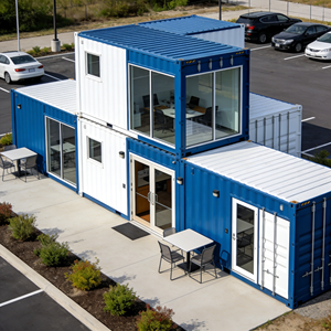 Комплект сборного дома из легких стальных конструкций, двухэтажная вилла-контейнер, дом из стальных конструкций RCBC, кабина, отель, офис - Product Image 3