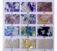 Matériau de bijouterie en PVC imitation écaille de tortue, feuille de perles en PVC, épaisseur 2,5 mm, matériau de bijouterie