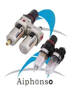 Unidades de mantenimiento de aire SMC tipo AC2010-02, tamaño del puerto de 1/4 pulgadas, FRL unidades, regulador de presión + filtro de aire + lubricador de aceite - Product Image 5