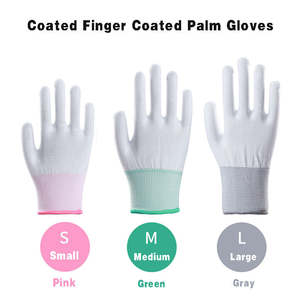 Guantes antideslizantes para Palma antigolpes directos de EE. UU., tela de nailon transpirable de alta calidad, muñeca de punto recubierta de PU, Pulgar completo sin látex - Product Image 2