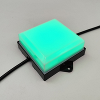Projecteur LED Carré 120mm 4.32W à Pixels Points, Étanche IP65 pour Extérieur, PC DMX512 DC24V, CRI95, 50000 Heures, Lumière Ponctuelle