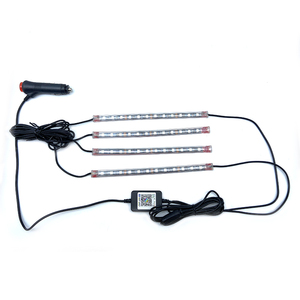 Autodragons Luz Ambiental para Auto de 12V, Iluminación Ambiental de Neón, Control por Música a través de Aplicación, Luz LED RGB - Product Image 1