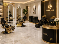 Dernières stations de coiffure éclairées de style français classique, super grandes et robustes, avec miroir intégré