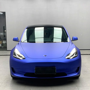 Matte Super Chrome Nile <b>Blue</b> 1.52*16M Gloss TPU Car Wraps Self Healing High Gloss Paint protection Film Wrap - Product Image 4