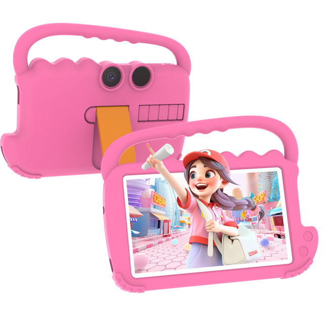 7-Inch Kids Tablet PC with Silicon Case Portable Design 2+32GB Android 12 Cartoon Pictures New Kids Tablet PC