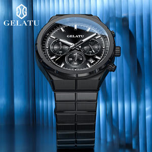GELATU 8001 alta calidad Original Oem marcas personalizadas Correa lujo moda deportes Casual impermeable reloj de cuarzo para hombre - Product Image 3