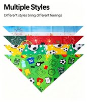 Ensemble de chapeaux et bandanas pour animaux de compagnie personnalisés Coupe du Monde de Football, chapeau de football 3D mignon, différentes couleurs, bandana pour animaux de compagnie