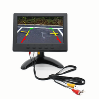 Monitor LCD Mini de 7 Pulgadas con Altavoz, Entrada BNC/VGA/AV/HD-MI para Automóvil, con Pantalla Táctil Opcional