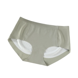 Culottes menstruelles en coton tricoté, anti-fuites, confortables au quotidien, respirantes, écologiques, durables, unies, teintes, douces - Product Image 1