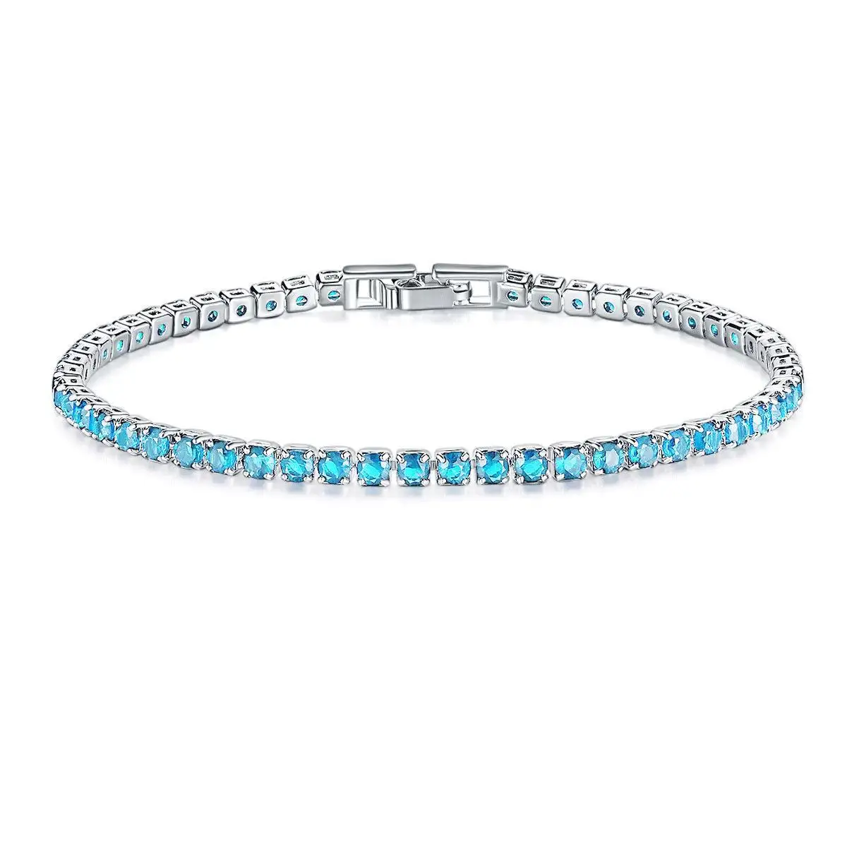 GC220606 Luxury Colorful Zircon 3mm tennis Bracelet Jewelry Full Cubic Zirconia Bracelets for Women
