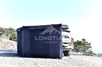 Toldo de 180 Grados para Vehículo, Impermeable, Resistente al Viento, con Malla de Ventilación, Ligero y Plegable