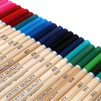 Ensemble de 72 crayons de couleur HB Xin Bowen, manche en bois naturel, crayons à dessin, crayons à croquis personnalisés avec sac