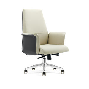 Silla de Oficina Ejecutiva de Cuero Genuino, Giratoria, Reclinable, con Función de Masaje, Silla de Cuero para Restaurante - Product Image 6