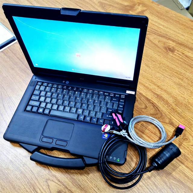 CF53 Laptop Truck Crane Excavator Bulldozer Diagnostic Tool LIEBHERR Sculi LIDOS LinDiag Diagnostic Cable WIRE HARNESS Tool