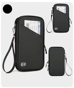 Fashionable Anti-Theft Multi-Functional <b>Wallet</b> Portable Oxford Material <b>Document</b> Organizer Blocking Passport Credit Card Case - Product Image 4