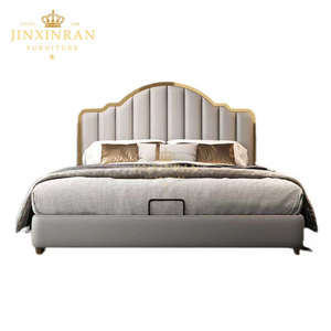 Lit moderne de luxe, doux et confortable, <span class=keywords><strong>taille</strong></span> Queen/<span class=keywords><strong>King</strong></span>, avec rangement, rembourré, meubles de chambre à coucher assemblés - Product Image 6