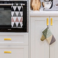 Acier inoxydable Creux Carré T Bar Pull Design Cuisine Salle De Bains Tiroir Porte Brosse Or Poignée Pull