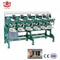Machine à bobiner le fil à broder, haute précision, 6 broches, pour bobiner différents matériaux