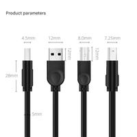 Kabel USB 3.0 Dasar USB-A USB-B untuk Printer/Hard Drive Eksternal/Komputer/Laptop-Panjang 1m/1.5m/3m/5m/10m Transfer Data PVC