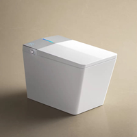 FEIDU Smart Blanc Céramique Bidet Siège De Toilette Télécommande Automatique WC Carré Bol Forme S-Trap Drainage Avancé Siège Chauffage