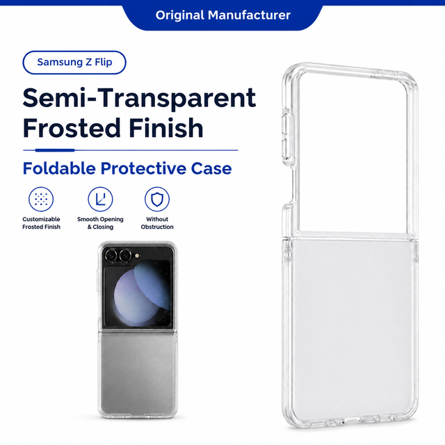 For Samsung Z Flip 6 7 8 Ultra Thin Frosted PC Case Matte Shockproof Injection Molding Cover Cellphone Accessories Wholesale