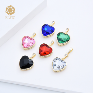 Accessori Religiosi Elfic, <span class=keywords><strong>Ciondolo</strong></span> a Forma di Cuore con Pietra Portafortuna, Charm Placcato Oro con <span class=keywords><strong>Margherita</strong></span>, <span class=keywords><strong>Ciondolo</strong></span> di San Giuda - Product Image 3