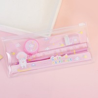 Lot de 6 articles de papeterie à thème dessin animé 2026 – Trousse à crayons et étui à stylos pour l'école primaire et la maternelle