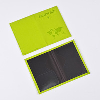 Porte-passeport personnalisé en gros, motif carte du monde colorée, pour voyage