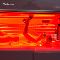 Lit de thérapie infrarouge professionnel à LED pour le corps entier, pod de photobiomodulation pour le soulagement de la douleur, idéal pour la réadaptation et le bien-être commercial