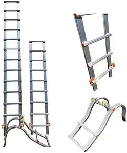 <span class=keywords><strong>Échelles</strong></span> Télescopiques Pliables <span class=keywords><strong>de</strong></span> Haute Qualité, Échelle <span class=keywords><strong>de</strong></span> <span class=keywords><strong>Toit</strong></span>, Capacité 150 kg pour Maison ou Travail - Product Image 1