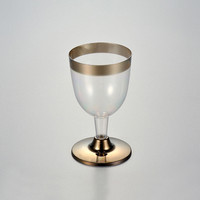 Gobelet en plastique jetable de 5 oz avec couvercle, idéal pour les fêtes, la maison et les hôtels, pour servir du vin