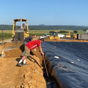Barrage d'irrigation agricole, réservoir d'eau, étang à poissons, géomembrane Pondliner 0.2-2.5mm Longue durée <span class=keywords><strong>de</strong></span> vie <span class=keywords><strong>de</strong></span> plus <span class=keywords><strong>de</strong></span> 30 ans - Product Image 6