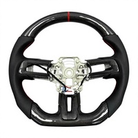 Volant sport en fibre de carbone Mustang pour les modèles Dark Horse EcoBoost GT 2018-2023, volant en fibre de carbone et Alcantara