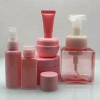 Vente en gros de bouteilles à pompe en mousse de plastique transparent et rose pour les soins de la peau sérum pressage pour animaux de compagnie shampooing huile essentielle emballage de lotion
