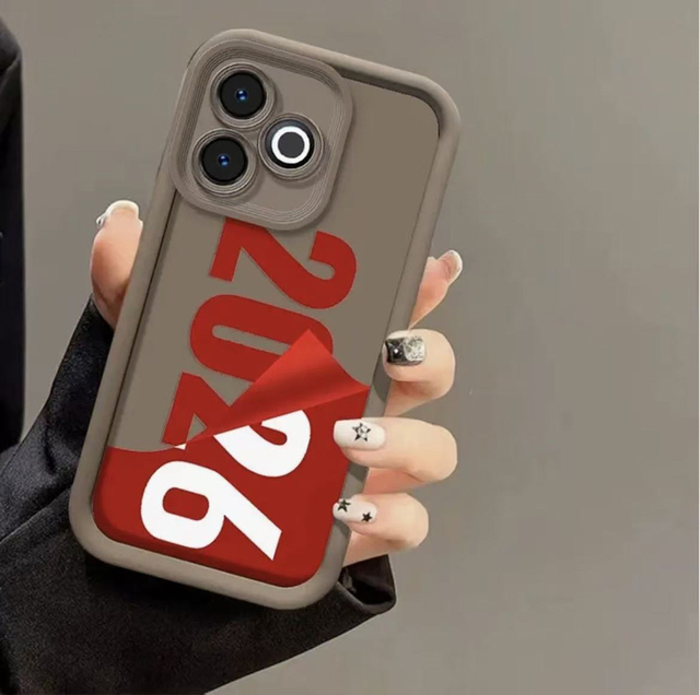 Sale Creative 2026 Letter Print Ladder Lens Style Shockproof TPU Mobile Phone Cover Case for Iphone 12 13 14 15 16 17 18 Pro Max