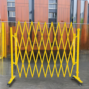 Barrera de Seguridad Expandible de Aluminio Amarilla LIPHOCO de 5m, Barrera de Tráfico Plegable - Product Image 1