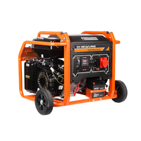 Offener Rahmen 5KW Rad montierter Benzin generator Auto Recoil 2KW AC Industrie-/Not strom versorgung 4-Takt luftgekühlter Motor