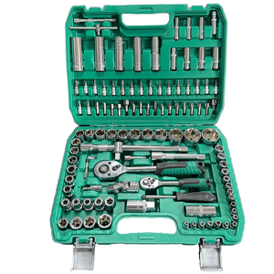 108 Stuks CR-V Mechanica Gereedschapset Ratelsleutel Doppenset Harde Behuizing Metrisch 1/4 1/<span class=keywords><strong>2</strong></span> Stuur Hand Stroombron Thuis Reparatie Oem - Product Image 1