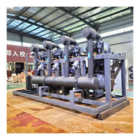 Ensemble de refroidisseur à compresseur à vis à condensation par évaporation pour la construction de grands entrepôts de la chaîne du froid