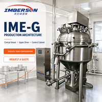 Système de production homogénéisant sous vide alimentaire 500L, mélangeur émulsifiant sous vide industriel pour la production en masse en usine alimentaire