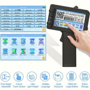 Impresora de Inyección de Tinta Portátil ODM, Máquina de Codificación de Fechas y Códigos de Barras Multilingüe para Cajas y Cartones - Product Image 6