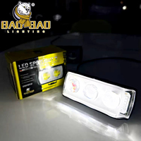 Phares de moto Angel Eye, mini projecteurs de travail, feux de brouillard, ampoules DRL
