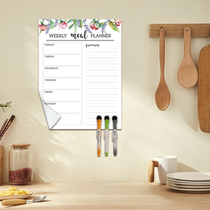Uni-feutre personnalisé amovible réutilisable hebdomadaire mensuel planificateur de repas pour <span class=keywords><strong>bois</strong></span> peint en aluminium solide peint mur et plus - Product Image 2